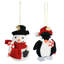 Ensemble de 4 figurines suspendues en peluche