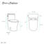 Toilette ronde une pièce à double chasse de 1,1/1,6 gallon par chasse Sublime II-70460239-98249164
