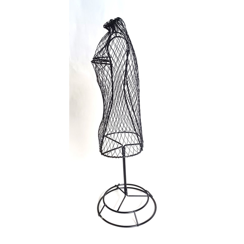 Décoration en fil métallique sur support M, H 18 po x l 8 po x P 5,5 po