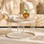 Table basse Wabi-Sabi l 27,5 po x P 27,5 po x H 15,3 po