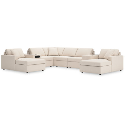 Canapé modulaire 8 pièces avec méridienne Modmax
