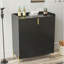 Armoire de bar à vin à 2 portes avec porte-bouteilles et tablette de rangement réglable, buffet moderne avec charnière à fermeture en douceur, armoire de buffet de salle à manger, armoire à vin-576648113