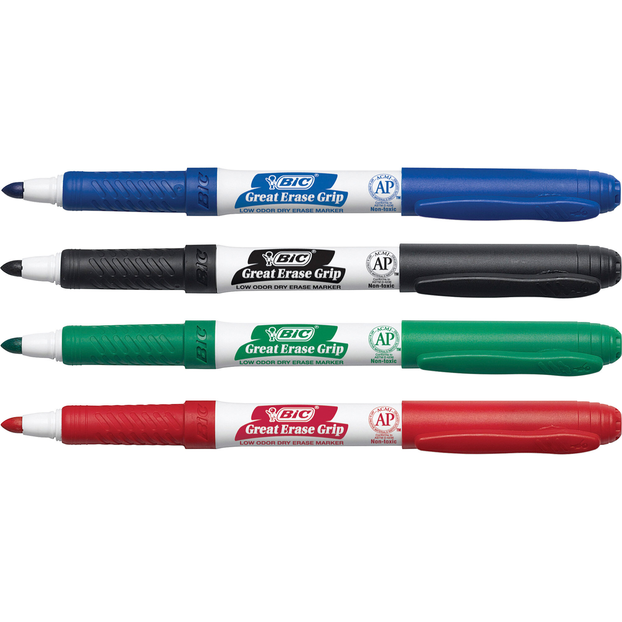 Bic Salon Whiteboard Markers, Fine Point, Green - 12 markers