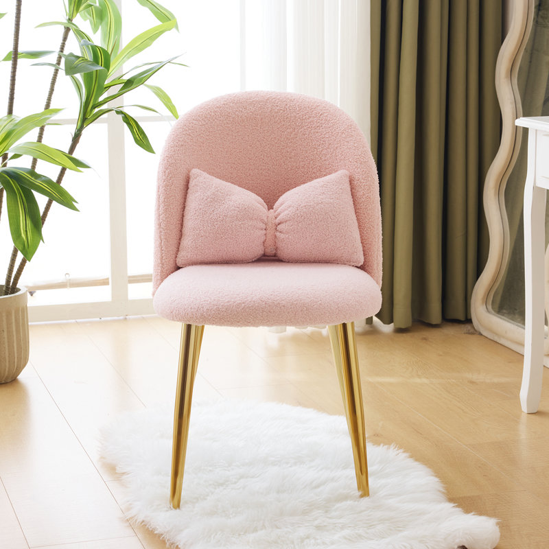 21.26'' W Make-Up Chair, Blush