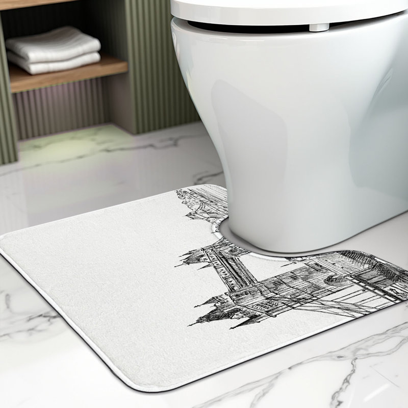 Tapis de salle de bain en U 20 po London