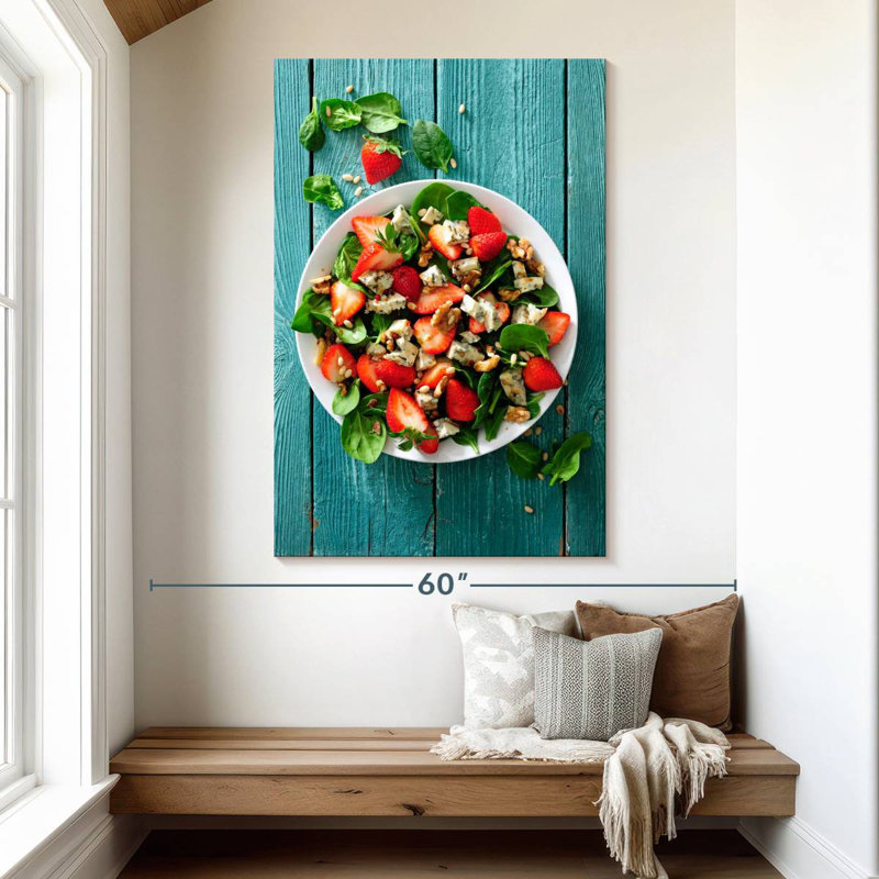 Yarlin Fresh Strawberry Salad, 51" H x 34" W
