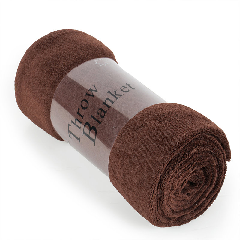 Knitted Throw Blanket, Coffee