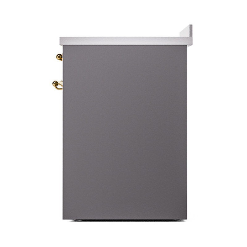 ILVE Nostalgie II Noblesse 30 in Induction Range, Graphite Matte/Brass