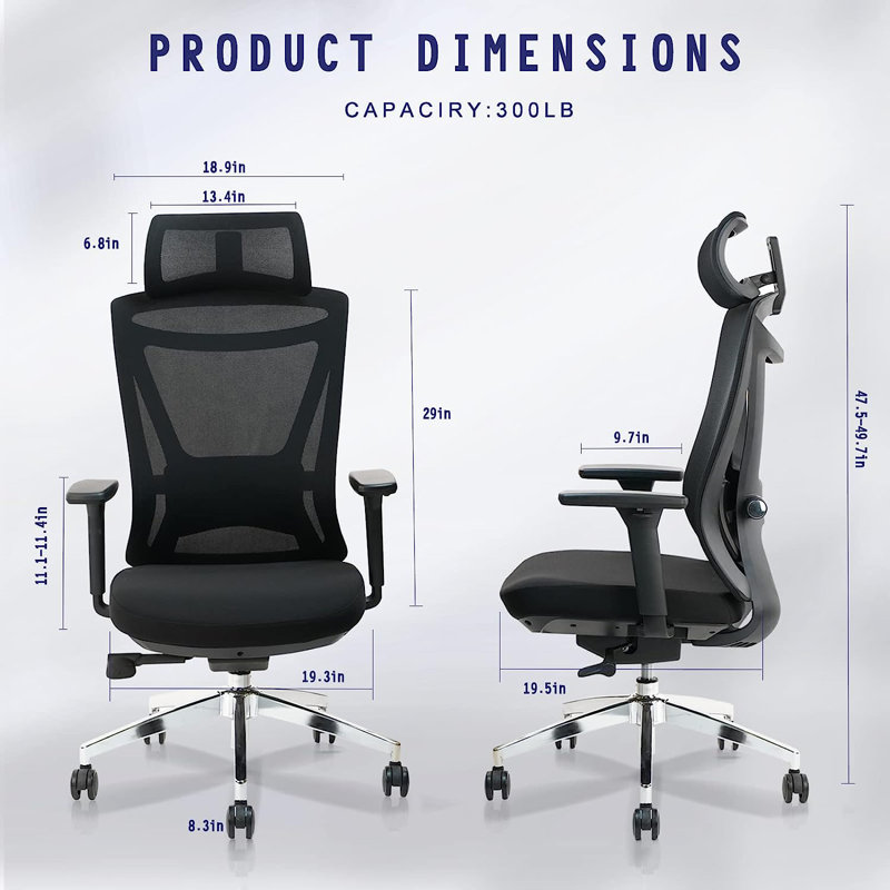 Chaise de travail en filet