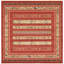 Tapis décoratif géométrique rouge profond Frederik-40282780
