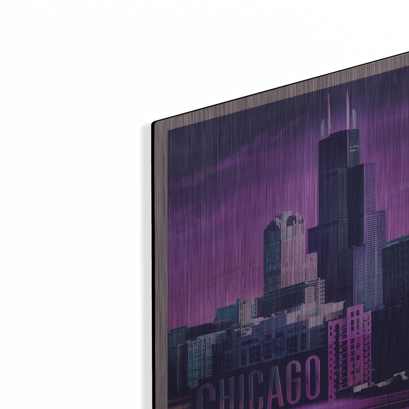 «Violet Chicago» par Old Red Truck, H 16 po x l 12 po