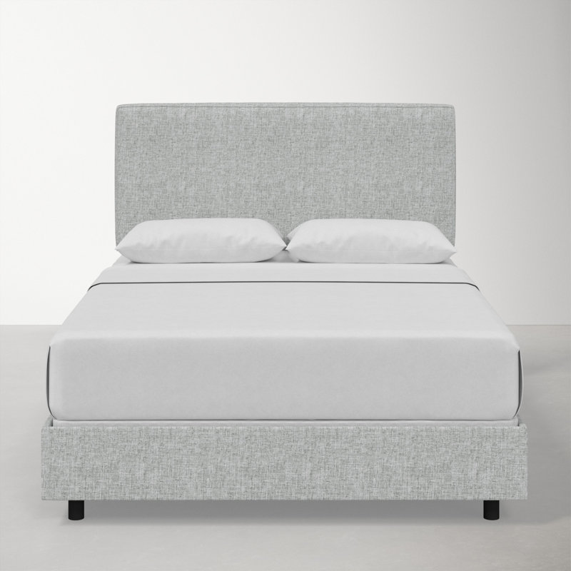 Marquise Upholstered Standard Bed, Zuma Pumice Textured Linen, Full