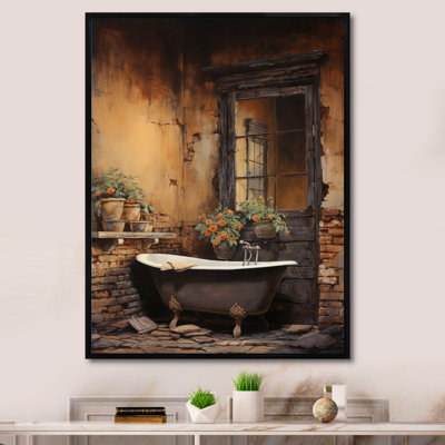 Bentina Bathroom Rustic Charm I - Art mural de salle de bain