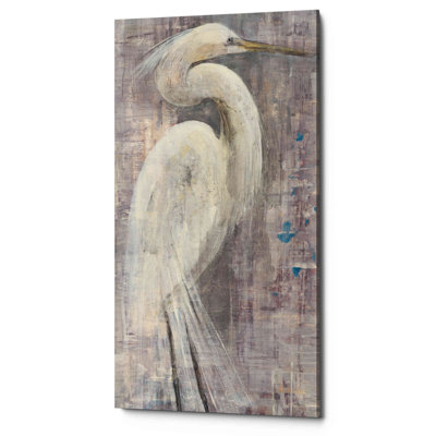 " Coastal Egret I Legs " by Albena Hristova Painting Print