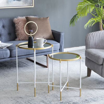 Glass Tray Top Nesting Tables