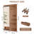 Wall Mounted Full Length Mirror, Full Body Mirror with Shelf, Full Body Mirror with Hook Wall Mounted Mirror with Multifunctional Design Panel-129465473-129465474