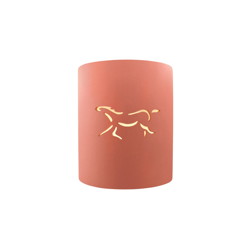Applique murale d'extérieur 1 lumière Sun Dagger, Rosé brillant