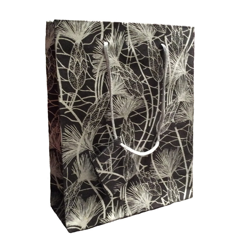 Recycled Cotton Gift Bags, Black