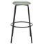 Laplace Upholstered Counter Stool with Metal Frame-1436632085