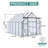 8X10ft Double Door Polycarbonate Greenhouse Raised Base And Anchor Aluminum Heavy Duty Walk-In Greenhouses-114766619