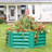 Hexagon Galvanized Steel 41" x 35.5" x 16.25" Raised Garden Bed - Green-1680073869