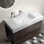 Meuble-lavabo de salle de bain - Noyer 36 po, rangement maximum, silencieux, sans poignée, lavabo en noyer blanc, grand espace de rangement, lisse et silencieux, contemporain-1673739157-1673739164-1673739153