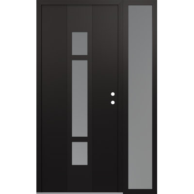 Diamond A9 Panel Steel Prehung Front Entry Door With Sidelite
