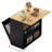 Drop Leaf Rolling Portable Kitchen Island Cart With Double Tilt Out 10 Gallon Garbage Bin Trash Can Storage Cabinet With Power Outlet And Wheels-41375151