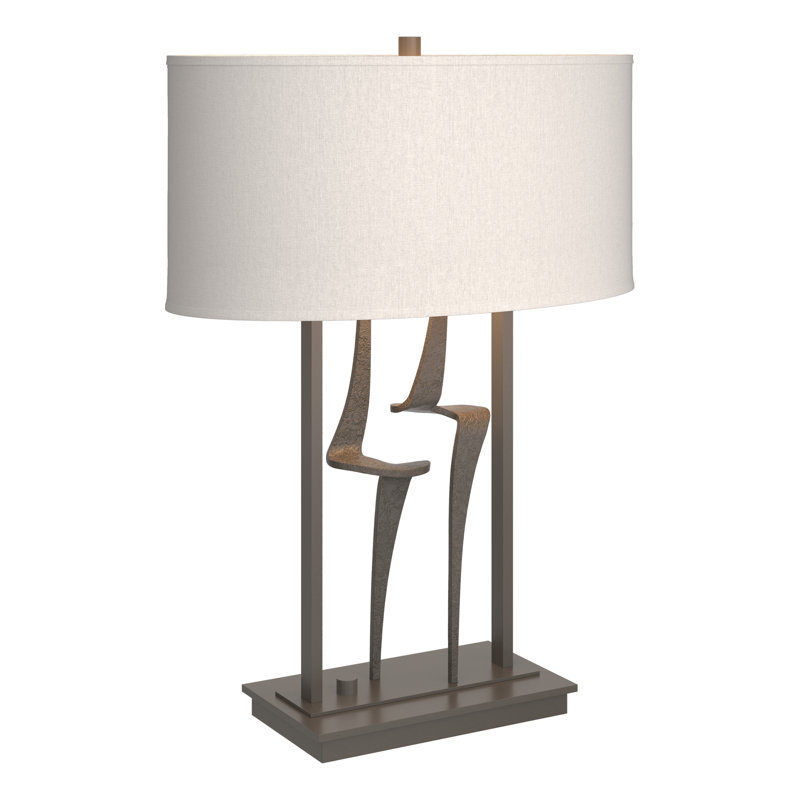Antasia 24.7" Table Lamp, Flax, Dark Smoke