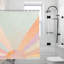 Rideaux de douche Soft Pastel Sunburst, 71 po x 71 po