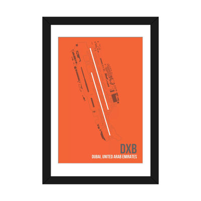 « dxb diagram, dubaï, émirats arabes unis » par 08, reproduction d’impression sur toile