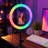 10" RGB Ring Light with 63" Tripod Stand and Cellphone Holder Dimmable