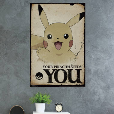 Pokémon - Pikachu, Eevee, And Its Evolutions Wall Poster, 22.375 x 34 