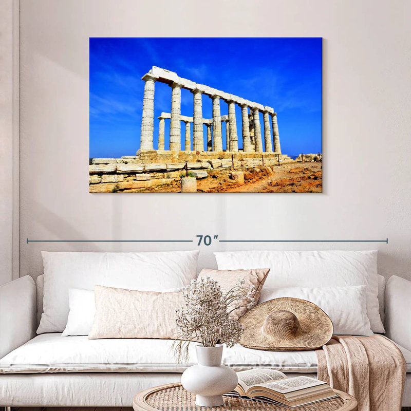 Adella Temple Of Poseidon, 30" H x 45" W