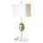 Sausilito 24" Tall Abalone Shell and Crystal Table Lamp, Cream