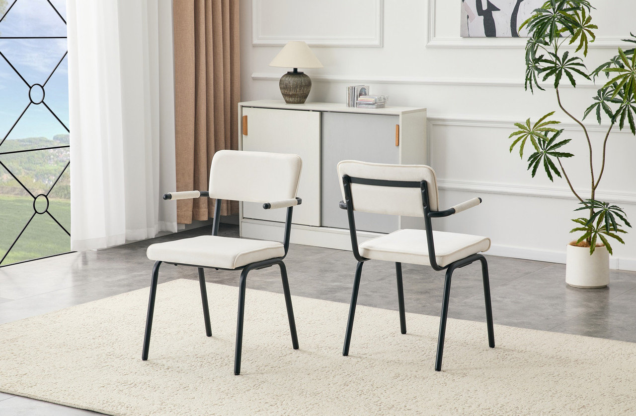 George Oliver Dining Chairs Set of 2, Huggable Upholstered Dining ...