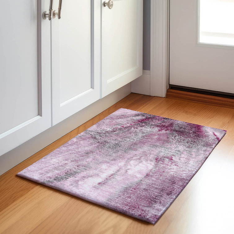 Premium Machine Washable Cerrito AMF505 Pink Rug