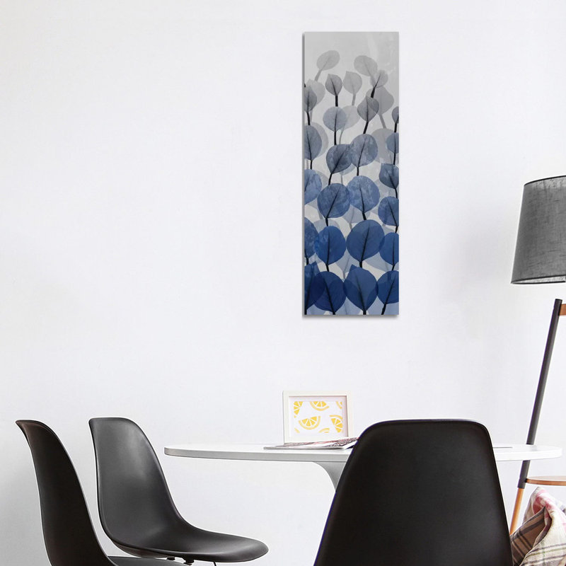 Sapphire Blooms IV by Albert Koetsier - Wrapped Canvas Panoramic Print, 121.92 cm H x 40.64 cm W x 3.175 cm D