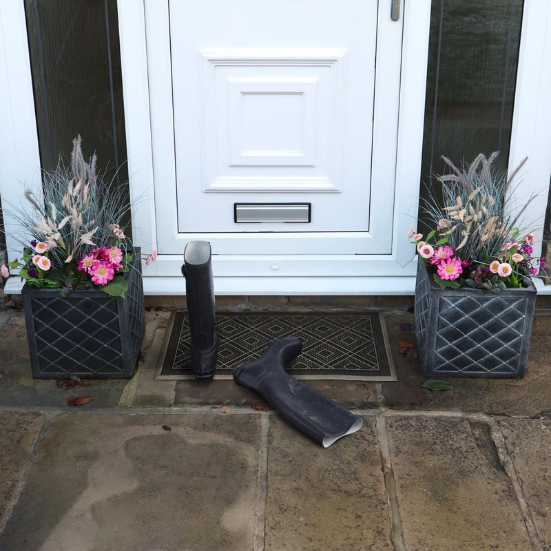 Havana Non-Slip Geometric Outdoor Doormat