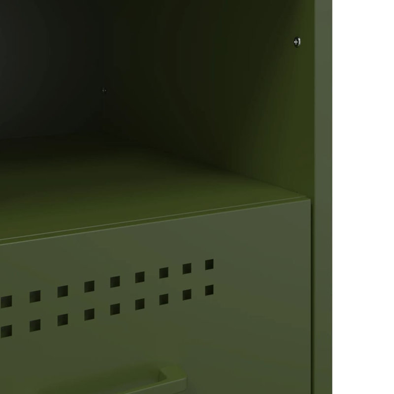 Bedside Cabinets 2 pcs 36x39x50,5 cm Steel, Olive Green