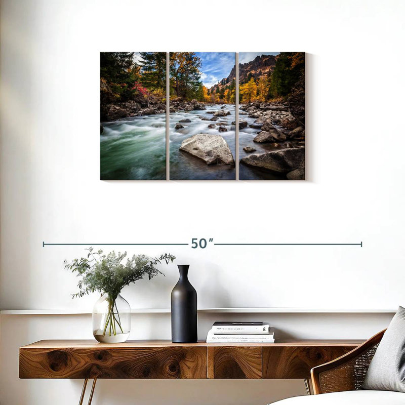 Alvord Teton River Rush, 42" H x 65" W