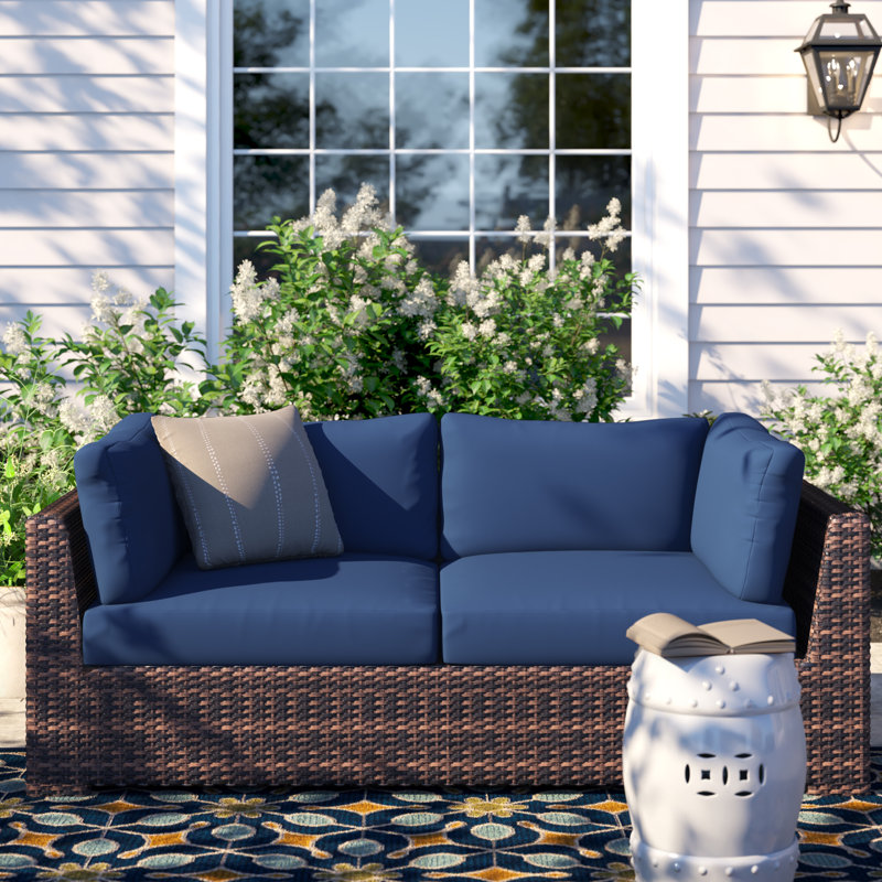 Housse de coussin Ayomikun, Bleu marine (performance)