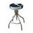 Extendable Round Bar Stool – TANGO (Black & White Cowhide)