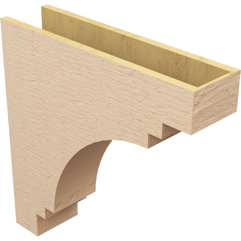 Bois de cèdre brut Pescadero, Corbeau Thane, brun clair apprêté, H 28 po x l 7 po x P 28 po