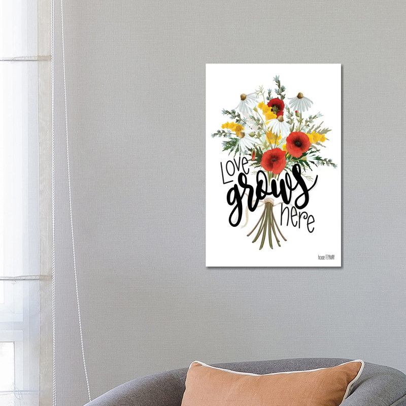Love Grows Here by House Fenway - Wrapped Canvas Print, 66.04 cm H x 45.72 cm W x 1.91 cm D