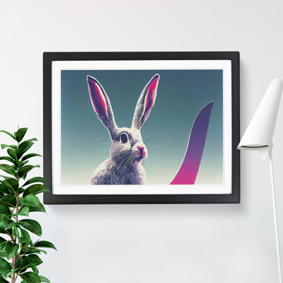 Cute Hare - Framed Print