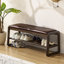  Banc de rangement en bois massif avec coussin et banc de rangement pour hall d'entrée à 2 niveaux-2078162658-2068853033