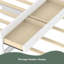 Lit plateforme avec lit gigogne et 2 tiroirs, lits en bois massif avec multiprise-778882526-778882525
