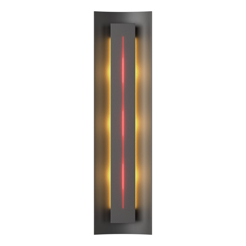 Gallery Dimmable 8 Lbs Flush Mount Scone, Natural Iron, Red