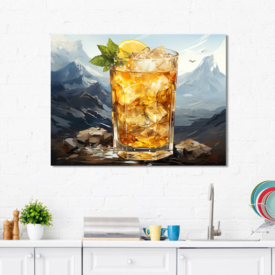 Pisco Punch Panorama Cocktail II - Art mural cocktails